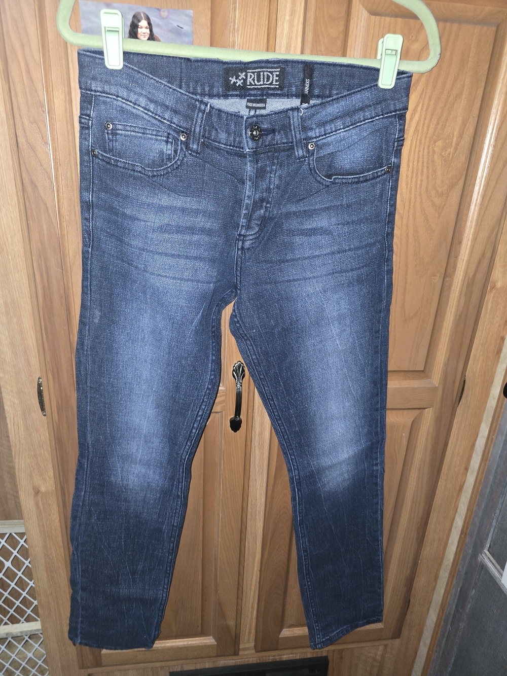 RUDE Men's Dark Blue Slim Jeans